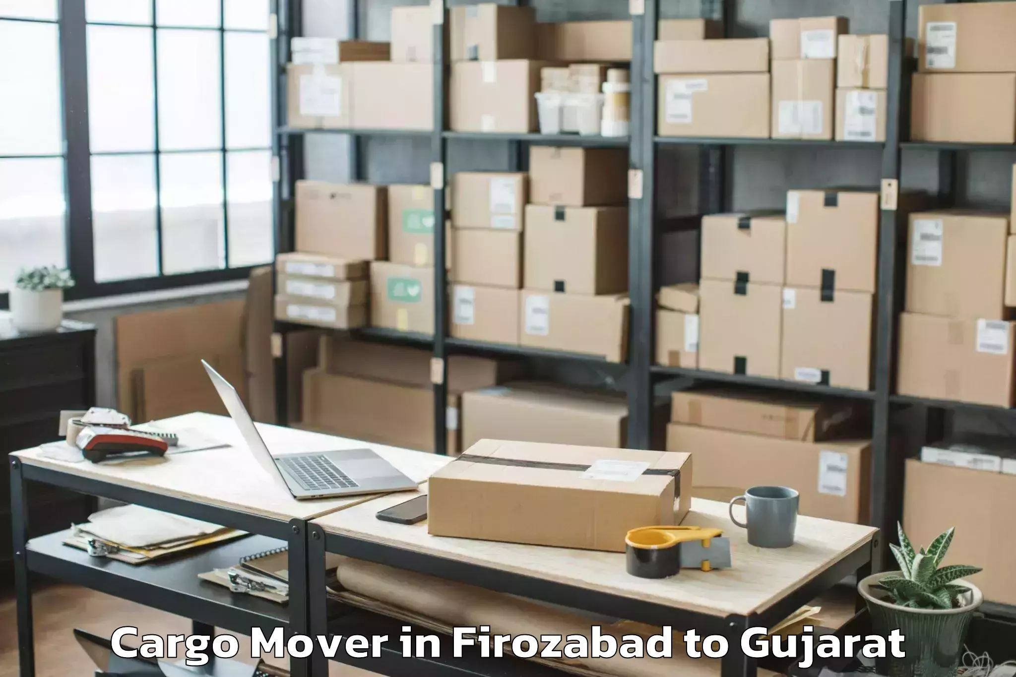 Book Firozabad to Indus University Ahmedabad Cargo Mover Online